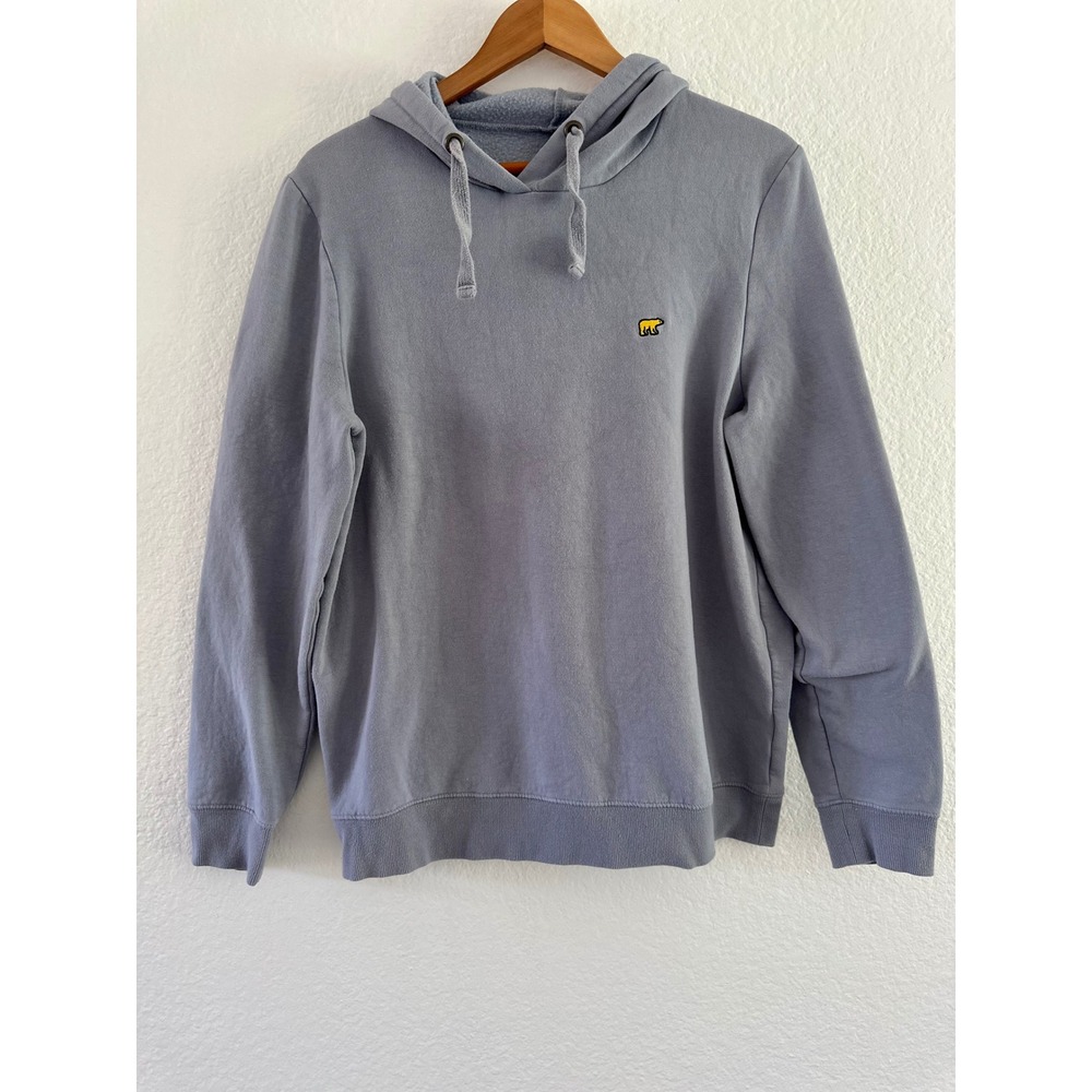Jack Nicklaus Mens Blue Hooded Sweatshirt Golden Bear Logo Hoodie MA5404